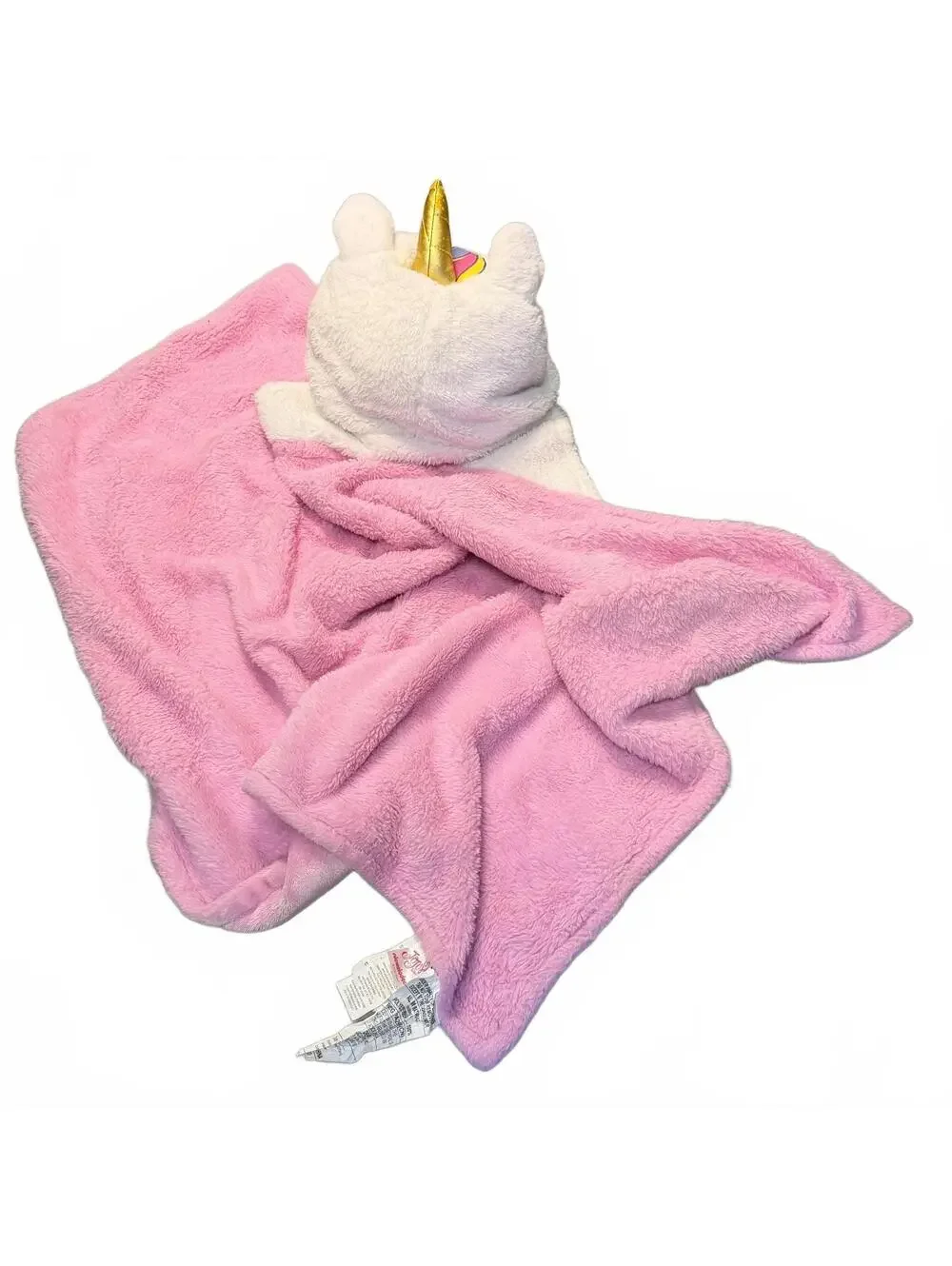 Jojo Siwa Nickelodeon Pink Plush Unicorn Hooded Blanket Throw